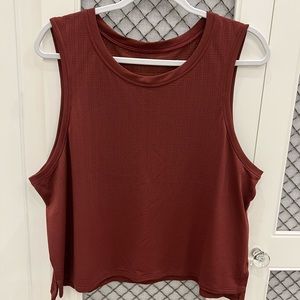 Lululemon Train to Be Tank size 12 in merlot.